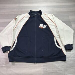 VTG Rocawear Track Jacket Mens 3XL Blue White Full Zip Colorblock Y2K Hip Hop